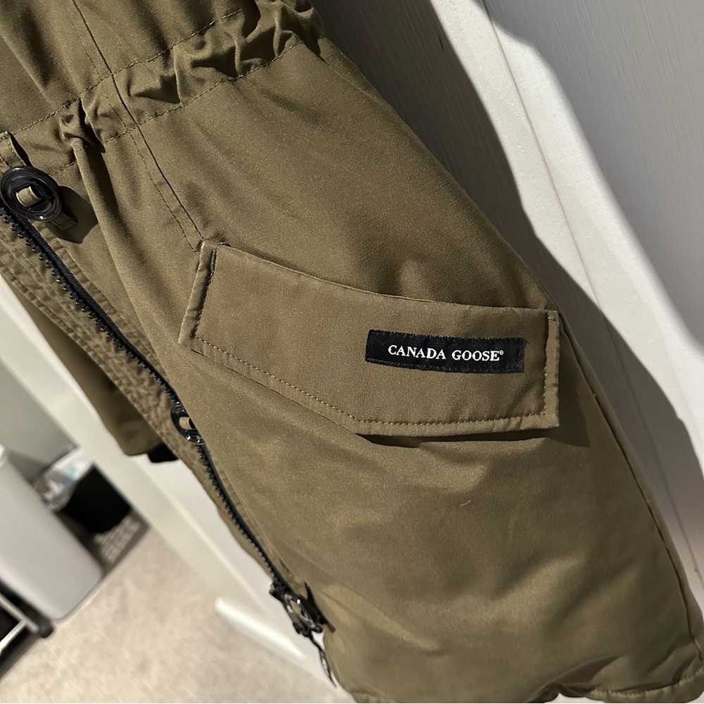 Canada Goose Olive Parka with Fur Trim - Picture 9 of 12